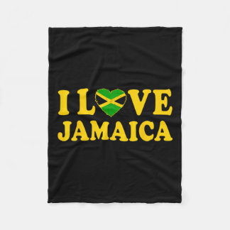Cobertor De Velo Amor Jamaica Heart Orud Jamaican Independência