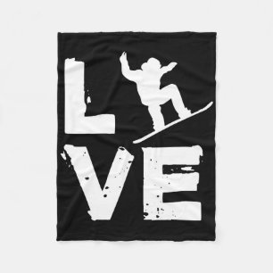 Cobertor De Velo Amor Jovens Jovens Estilo Livre Snowboard Crianças