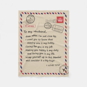 Cobertor De Velo Amor Marido  Carta Ao Meu Marido Eu Te Amo