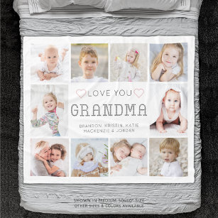 Cobertor De Velo Amor Personalizado Sua Avó Corta 10 Foto