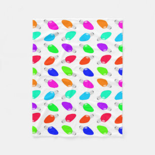 Cobertor De Velo Ampolas festivas bonitos & coloridas de Natal