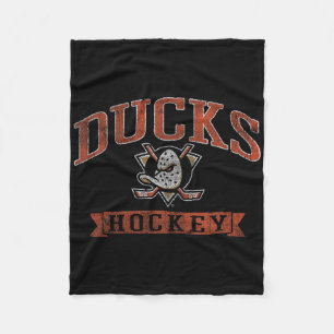 Cobertor De Velo Anaheim Ducks Hockey Vintage Preto Licenciado Ofic