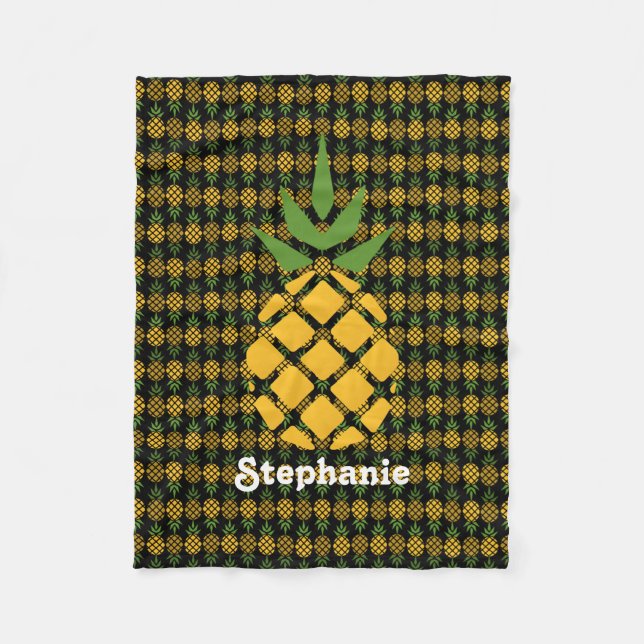 Cobertor De Velo Ananás personalizado (Frente)