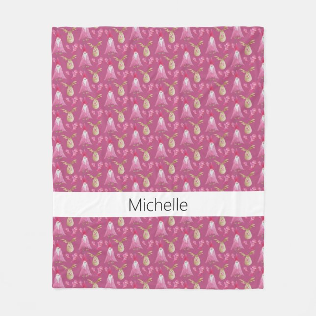 Cobertor De Velo Anãs De Natal E Rebeldes Com Luvas (Frente)