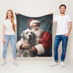 Cobertor De Velo Anatólia Shepherd com o Natal do Papai Noel