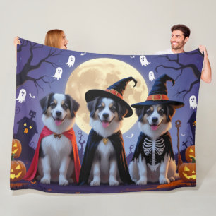 Cobertor De Velo Anatólia Shepherd Dogs Pumpkin Halloween Engraçado