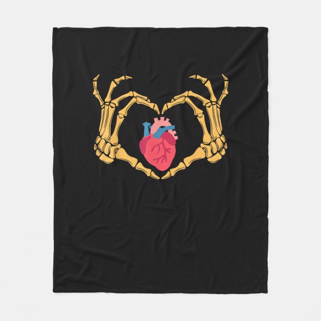 Cobertor De Velo Anatomia Cardíaca Cardíaca Cvicu Enfermeira Ha (Frente)