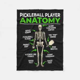 Cobertor De Velo Anatomia de jogadora de pickleball feminina engraç
