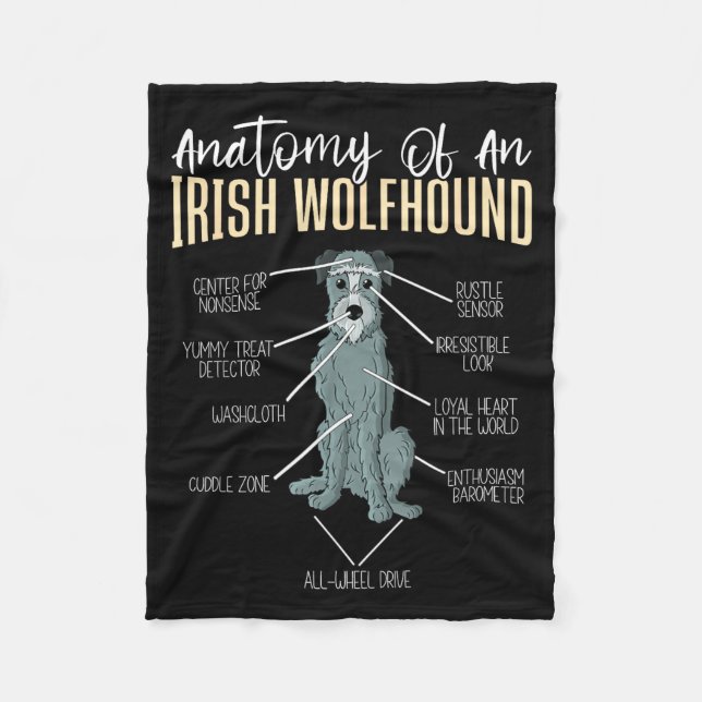 Cobertor De Velo Anatomy Of An Irish Wolfhound  (Frente)