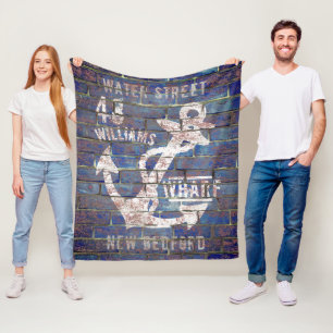 Cobertor De Velo Âncora náutica nome de família afligido do tijo