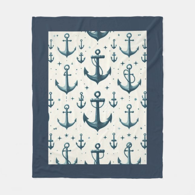 Cobertor De Velo Âncoras Perdidas (Frente)