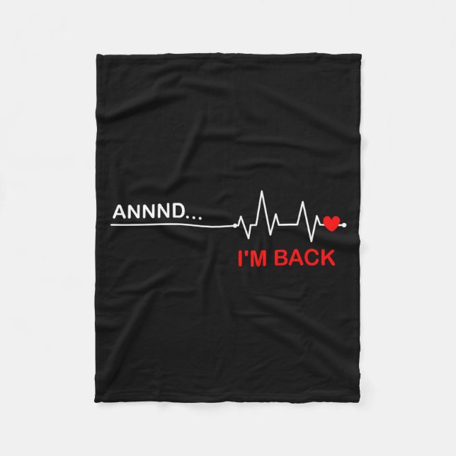Cobertor De Velo And… I'm Back Heart Warriors Heart Disease Awarene (Frente)