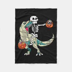 Cobertor De Velo Andando Mummy Dinossaur T Rex Halloween Engraçado