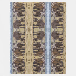 Cobertor De Velo Andando na Família Elefante