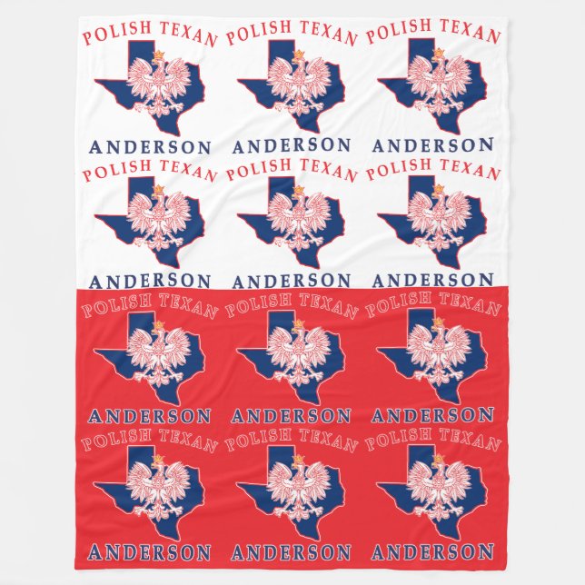 Cobertor De Velo Anderson Polonês Texan Large Fleece Blanket (Frente)