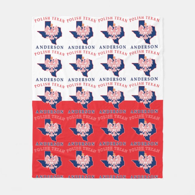 Cobertor De Velo Anderson Polonês Texan Medium Fleece Blanket (Frente)