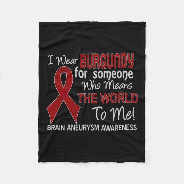 Cobertor De Velo Aneurisma Para Alguém Que Me Significa O Mundo (Frente)