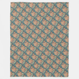 Cobertor De Velo Angel Postcard Fleece Blanket