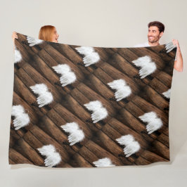 Cobertor De Velo Angel Postcard Fleece Blanket