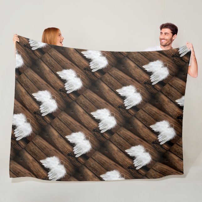 Cobertor De Velo Angel Postcard Fleece Blanket (In Situ)