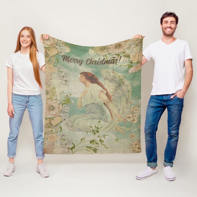 Cobertor De Velo Angel White Flowers Blue Sky (In Situ)