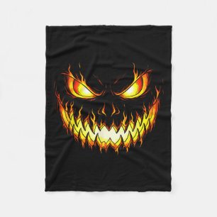 Cobertor De Velo Angry Flame Pumpkin Halloween Costume Men Women