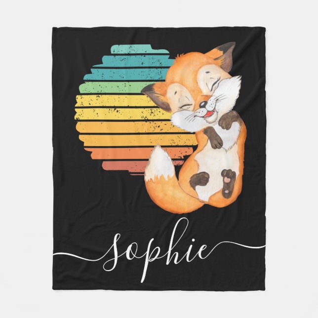 Cobertor De Velo Animais da Floresta Selvagem Blanket (Frente)