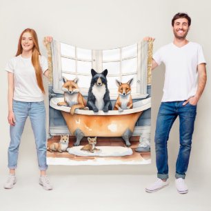 Cobertor De Velo Animais engraçados no banho