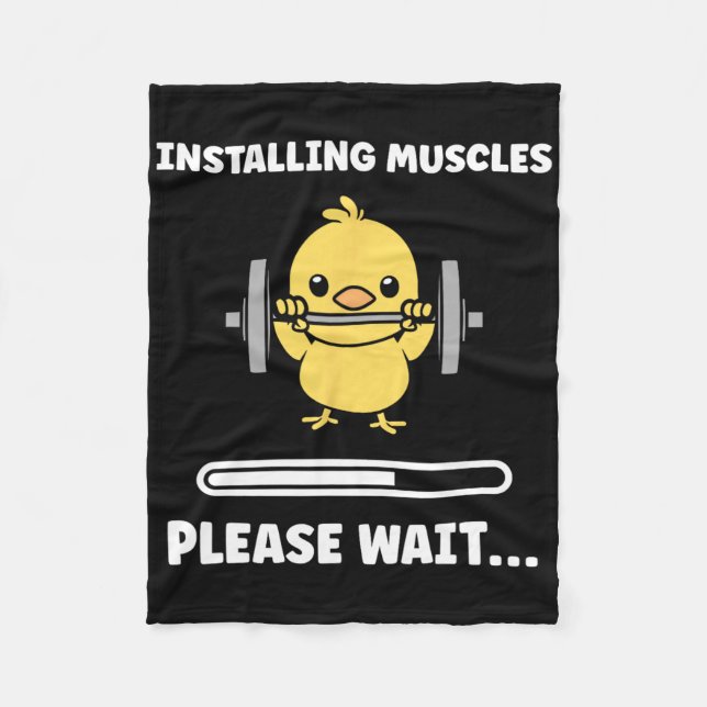 Cobertor De Velo Animals Installing Muscles Fitness Bodybuilding Ch (Frente)