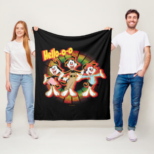 Cobertor De Velo Animaniacs Gráfico do Equalizador Retroativo Alô