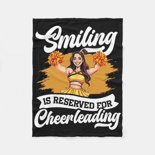 Cobertor De Velo Animar Torcida Sorriso É Reservado Para Cheerleade (Frente)