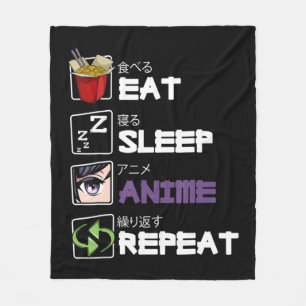Cobertor De Velo Anime do Sono Repete Kawaii Otaku Manga Japão Fa