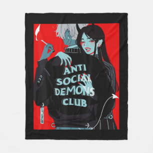 Cobertor De Velo Anime Girl Kawaii Waifu Egirl Japonês estético O