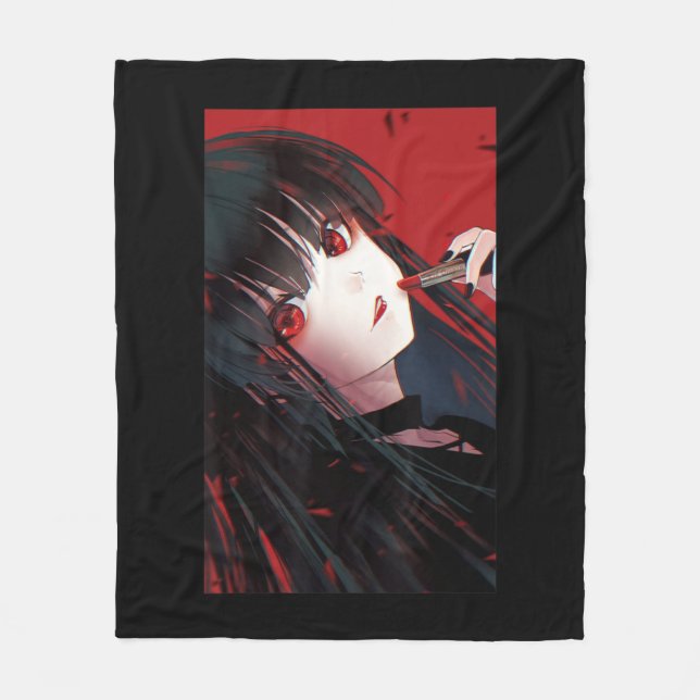 Cobertor De Velo Anime Girl Kawaii Waifu - Estética japonesa Otaku  (Frente)