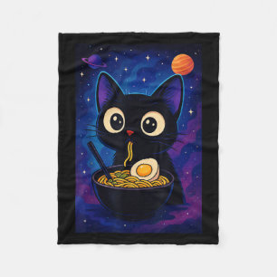 Cobertor De Velo Anime Kawaii Japonês Gato Ramen Graphic Engraçado 