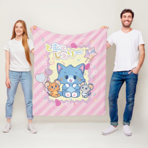 Cobertor De Velo Anime o Tom e o Jerry Strawberry