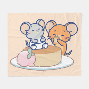 Cobertor De Velo Anime Tuffy e Jerry Cheesecake
