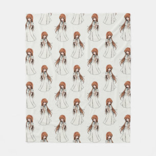 Cobertor De Velo Anime Weeb Girl Manga Pattern Design