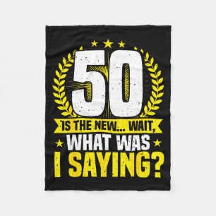 Cobertor De Velo Aniversário de 50 anos, 50 é o novo... Engraçado 5