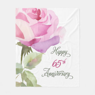 Cobertor De Velo Aniversário de 65 anos da Freira Rosa Rosa