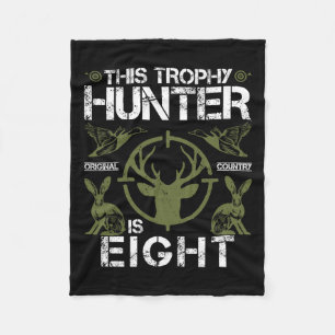 Cobertor De Velo Aniversário de 8 anos Caçando Pato Caçador de Vead