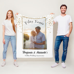 Cobertor De Velo Aniversário de Casamento de ouros