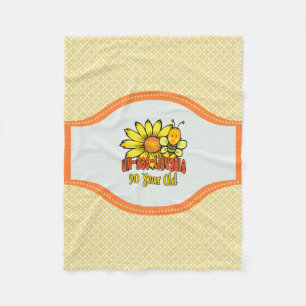 Cobertor De Velo aniversário do 90 - inacreditável em 90 anos vel