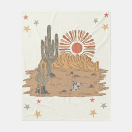 Cobertor De Velo Aniversário do Cowboy do País Ocidental