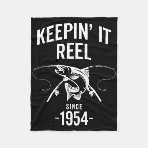 Cobertor De Velo Aniversário Mantendo Reel Desde 1954 Pesca Pescado