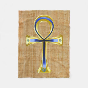 Cobertor De Velo Ankh Egípcio E Scarabs