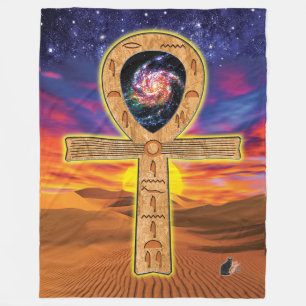 Cobertor De Velo Ankh Fleece Blanket