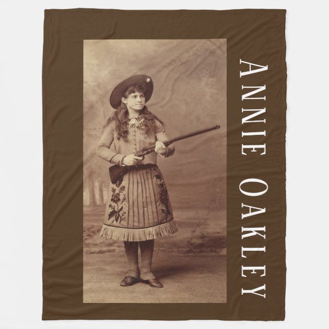 Cobertor De Velo Annie Oakley Sharpshooter Fleece Blanket (Frente)