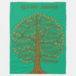 Cobertor De Velo Anniversary Tree