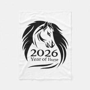 Cobertor De Velo Ano Festivo do Cavalo de Fogo 2026 Ano Novo Chinês